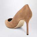 Jimmy Choo Romy 85 pumps in toffee colour suede