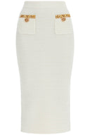 Self-Portrait Self Portrait 'knitted lurex midi skirt