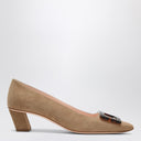 ROGER VIVIER Belle Vivier Tabak Wildleder Décolleté