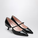 ROGER VIVIER Zapatos Mary Jane Virgule decolletés de charol negro