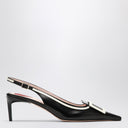 ROGER VIVIER Viv' Canard Leder Slingback Décolleté