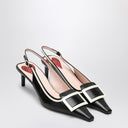 ROGER VIVIER Viv' Canard Leder Slingback Décolleté