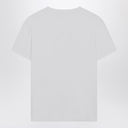 Camiseta branca Maison Margiela com logo distorcido