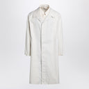 Maison Margiela Single-breasted trench coat ivory in cotton