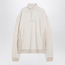 Maison Margiela Distressed-effect ecru sweatshirt