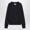 Suéter de lana azul marino Maison Margiela