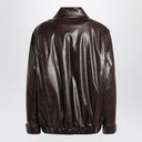 MM6 Maison Margiela Burgundy faux leather jacket