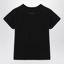 T-shirt nera MM6 Maison Margiela con firma numerica