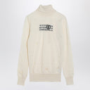 Suéter de cuello alto desgastado MM6 Maison Margiela con Firma Numérica