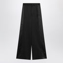 Pantalones palazzo de satén negros MM6 Maison Margiela