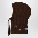 MM6 Maison Margiela braune Kapuze aus Wollmischung