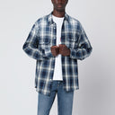 Dsquared2 Blue/white check patterned shirt