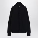 MM6 Maison Margiela Black cotton zip-up cardigan