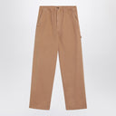 Pantalones de algodón ocre holgados MM6 Maison Margiela