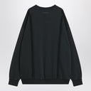 MM6 Maison Margiela Black sweatshirt with Numeric logo in cotton
