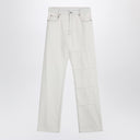 MM6 Maison Margiela White jeans with patches
