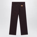 MM6 Maison Margiela Burgundy cotton trousers