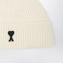 Gorro Ami De Coeur de lã branca Ami Paris