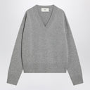 Ami Paris Grey Ami de Coeur sweater in wool and cashmere