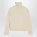 Ami Paris suéter de cuello alto marfil Ami De Coeur