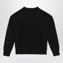 Ami Paris maglione nero in lana Ami De Coeur