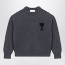 Maglione Ami De Coeur grigio scuro Ami Paris