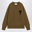 Ami Paris Bronze Ami De Coeur wool jumper