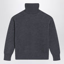 Ami Paris Rollkragenpullover Ami De Coeur grau