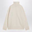 Ami Paris Rollkragenpullover Ami De Coeur weiß