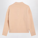 Maglione polo Ami De Coeur rosa polvere Ami Paris