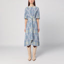 ETRO Flared midi dress with multi-coloured print