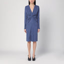 Vestido ETRO com efeito jacquard em azul centáurea