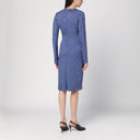 Vestido ETRO com efeito jacquard em azul centáurea