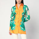 Camisa ETRO com estampa floral e detalhe com nó