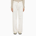 ETRO White denim baggy jeans