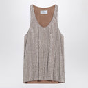 Giuseppe di Morabito Tank top with silver rhinestones
