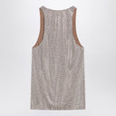 Giuseppe di Morabito Tank top with silver rhinestones