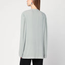 Chaqueta color hielo de Alberta Ferretti de un solo botón