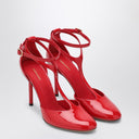 Ferragamo Red Pump T-strap in patent leather