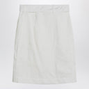 Ferragamo White wrap skirt in cotton blend