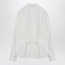 Ferragamo White belted shirt in cotton blend