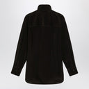 Ferragamo Brown shirt in ribbed velvet