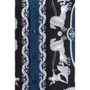 Blue Silk Pattern Shirt