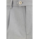 Gray Wool Casual Pants