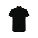 Black Cotton Polo Shirt