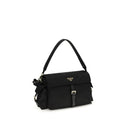 Black Recycled Polyamide Shoulder Bag