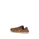 Brown Viscose Low Top Sneakers