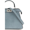 Light Blue Calf Leather Bos Taurus Shoulder Bag