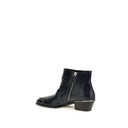 Black Calf Leather Bos Taurus Lace-Up Boots