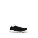 Black Rubber Athletic Sneakers